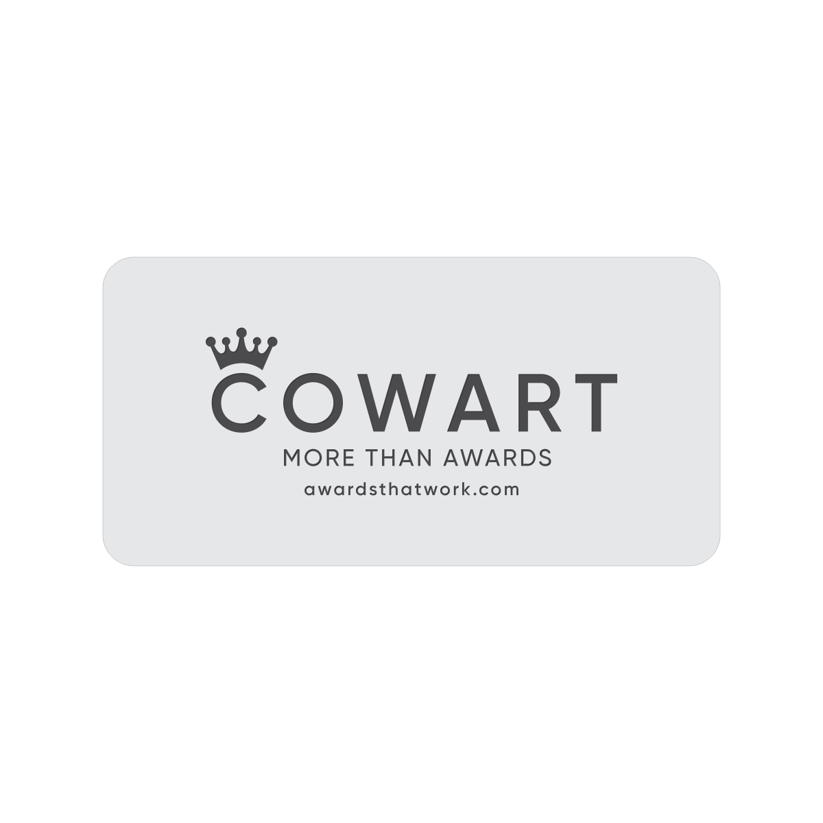 Exterior Etched Plates with Rounded Corners in Multiple Colors and Sizes