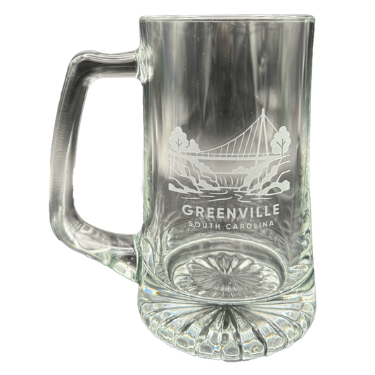"Falls under Liberty Bridge" 25 oz Beer Mug