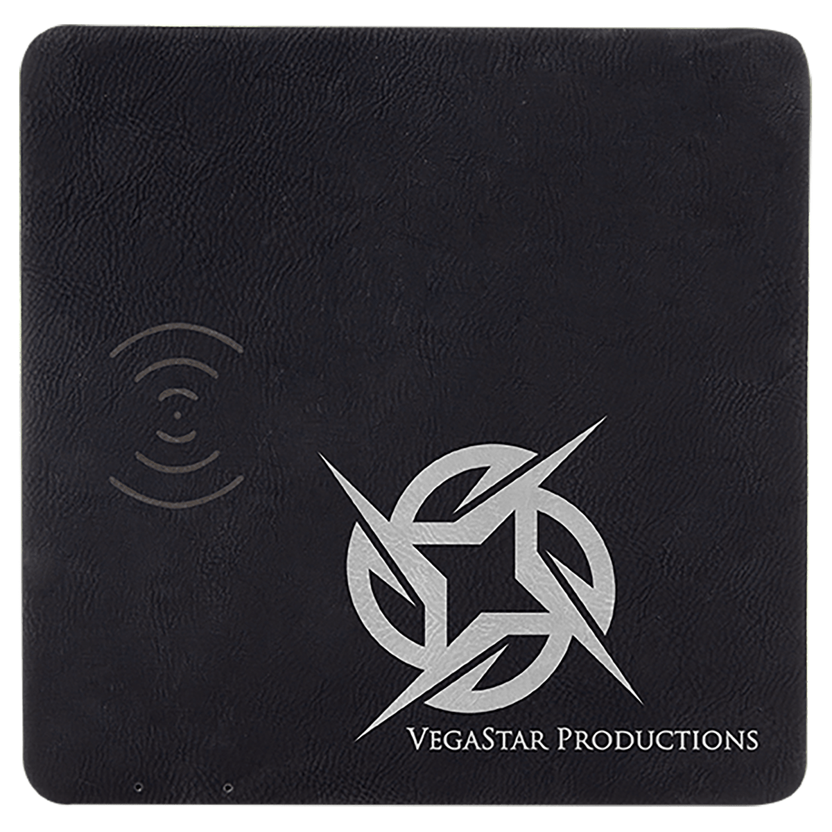 8" x 8" Laserable Leatherette Wireless Charging Mat