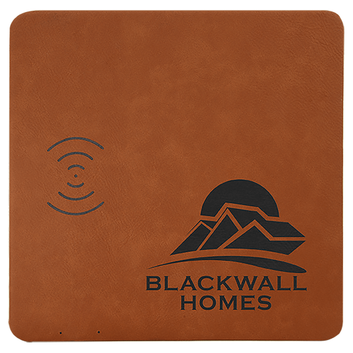 8" x 8" Laserable Leatherette Wireless Charging Mat
