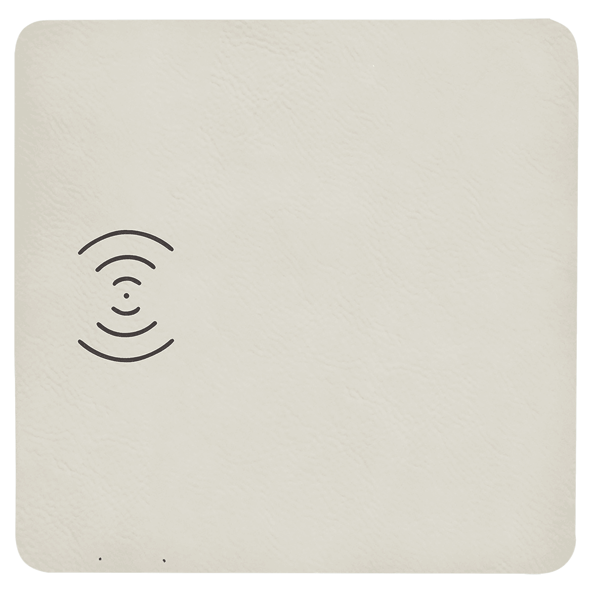 8" x 8" Laserable Leatherette Wireless Charging Mat
