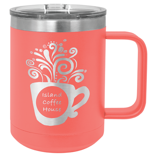 Polar Camel 15 oz. Vacuum Insulated Mug with Slider Lid