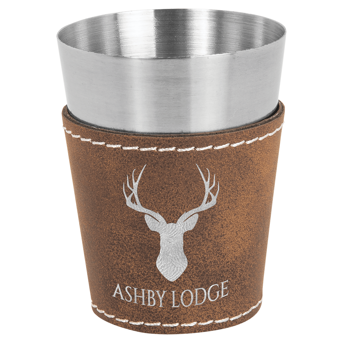 Leatherette Stainless Steel Shot Glass