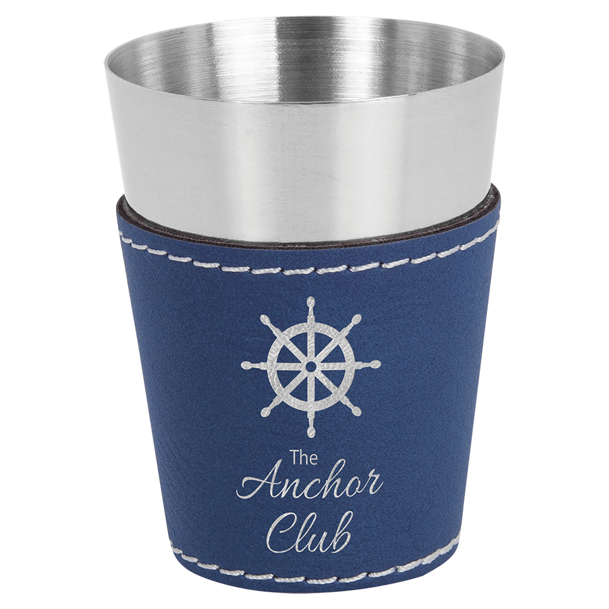 Leatherette Stainless Steel Shot Glass