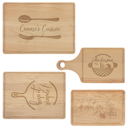 Maple Cutting Board with Drip Ring