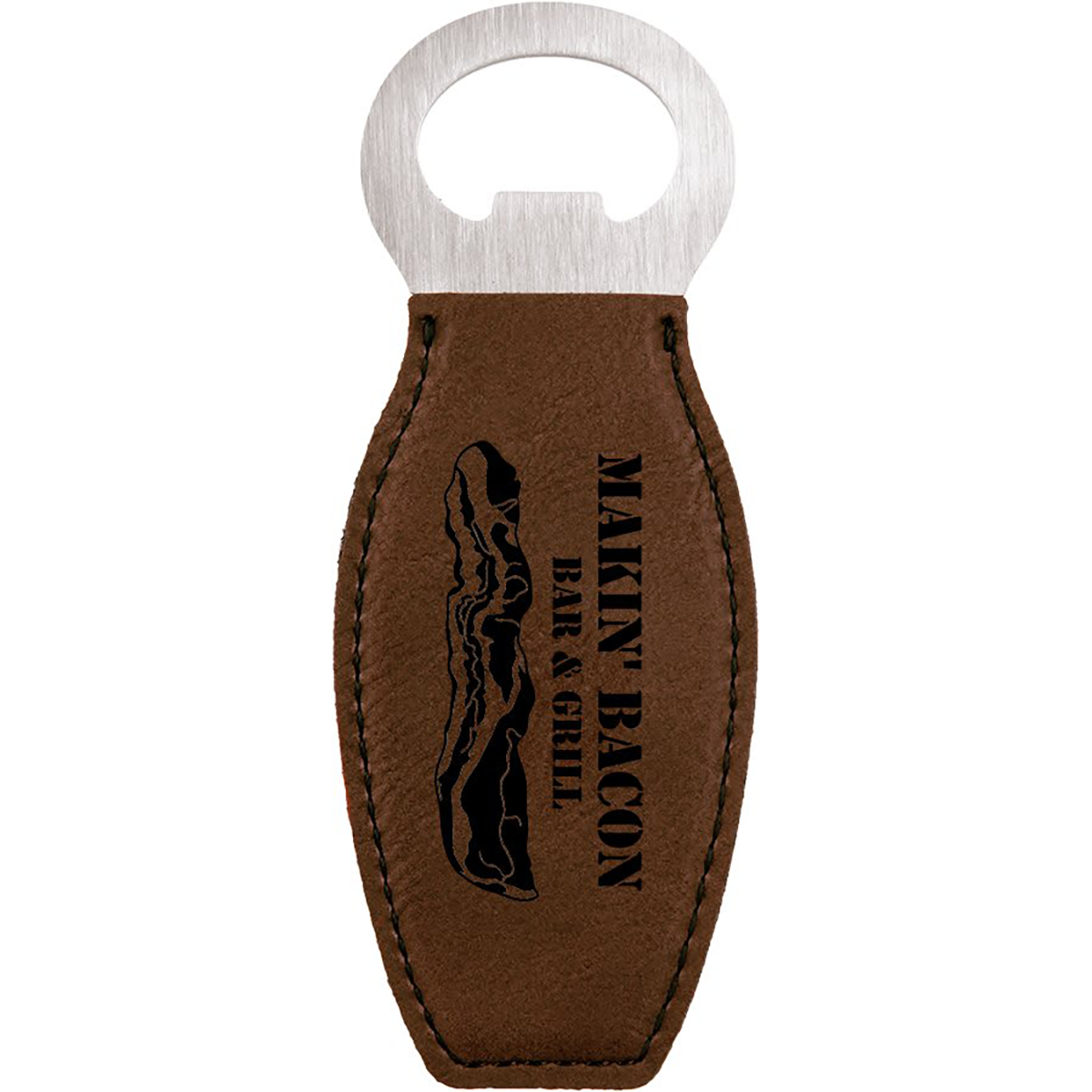 Leatherette Bottle Opener with Magnet