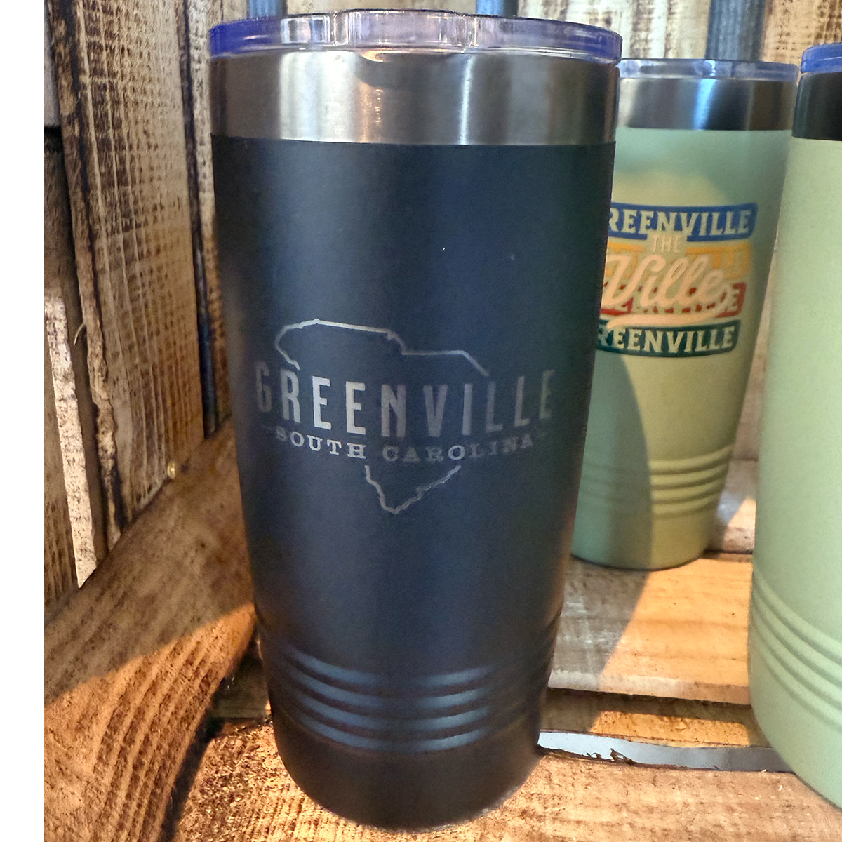 "Greenville in SC" Classic Tumbler with Slider Lid