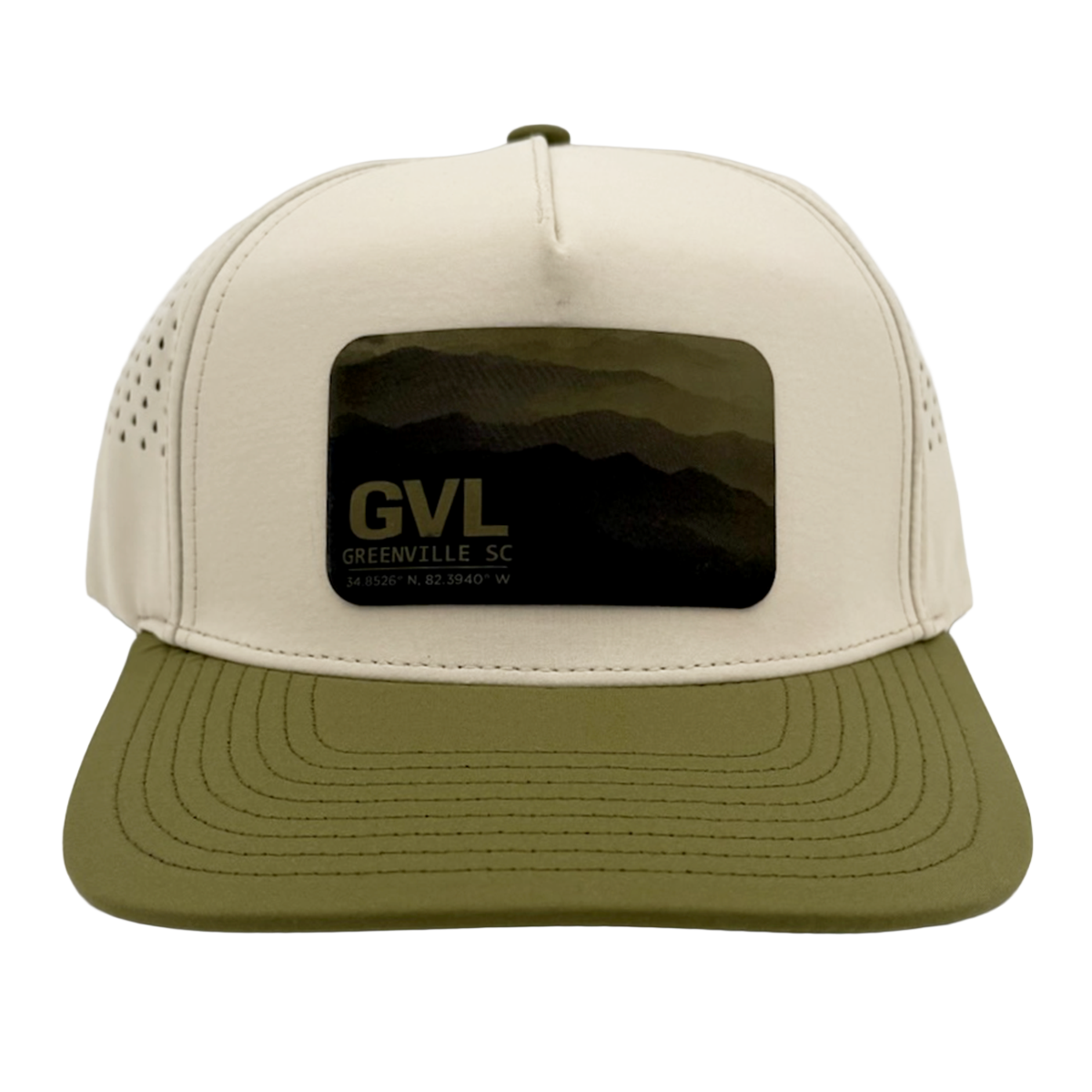 "GVL Mountain View" Rectangular Patch Athletic Hat