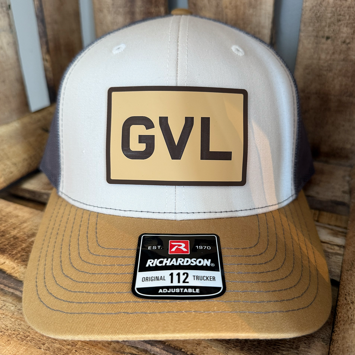"GVL" Rectangular Patch Trucker Hat