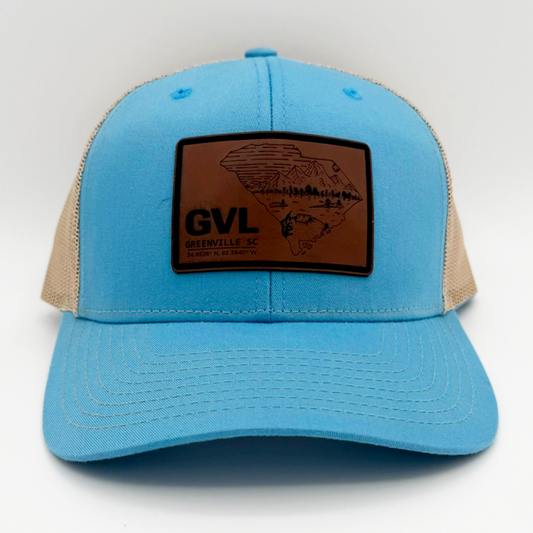"GVL x Illustrated SC" Rectangular Patch Trucker Hat