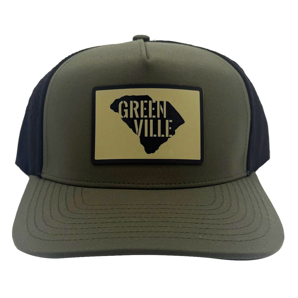 "Greenville in SC" Rectangular Patch Athletic Hat