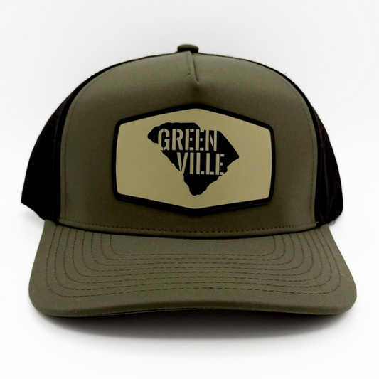 "Greenville in SC" Hex Patch Athletic Hat