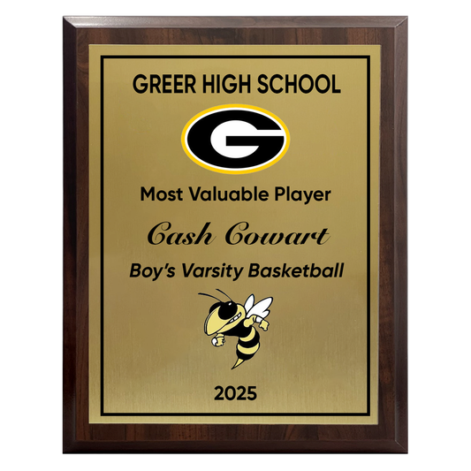 Greer High School Athletics Full Color Plaque