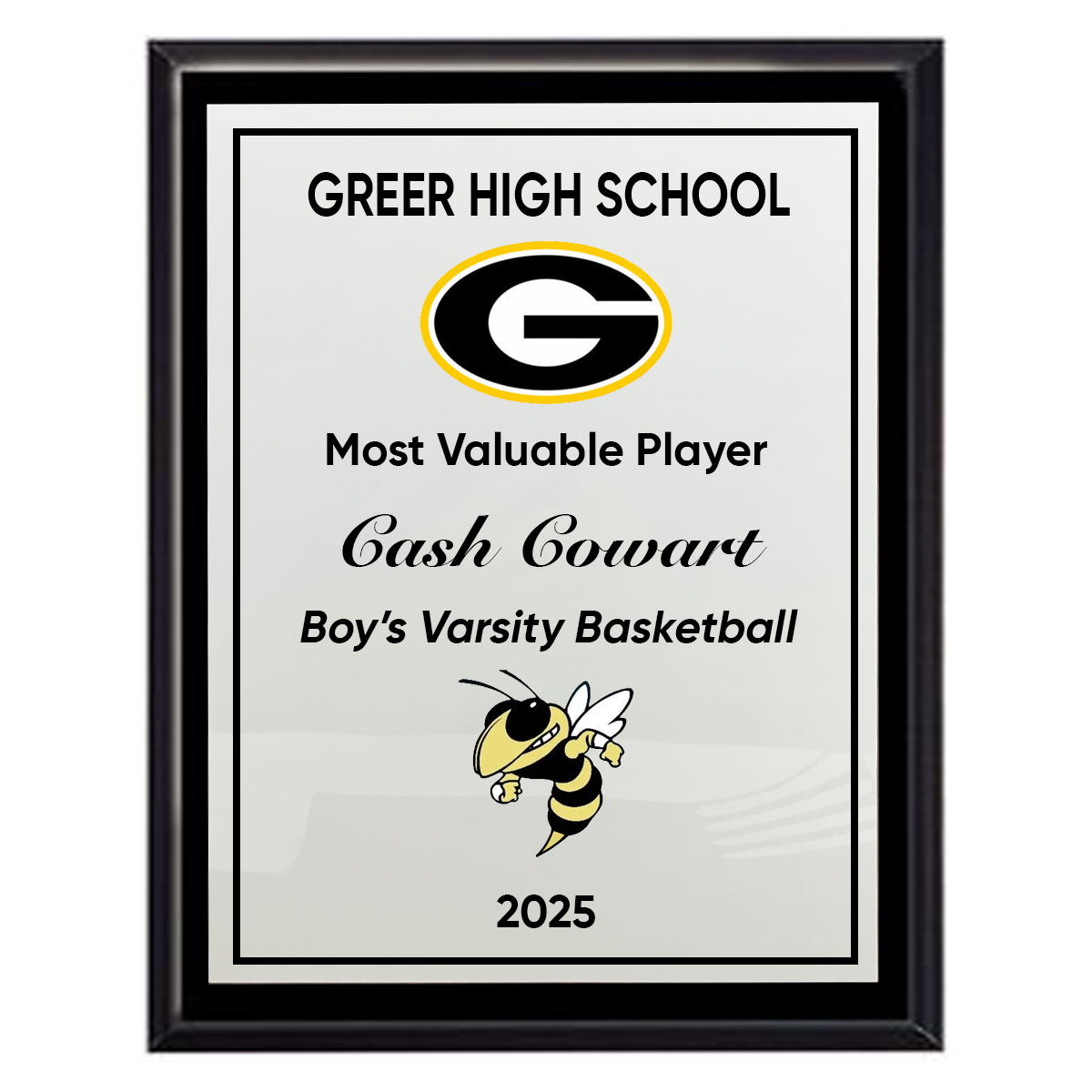 Greer High School Athletics Full Color Plaque