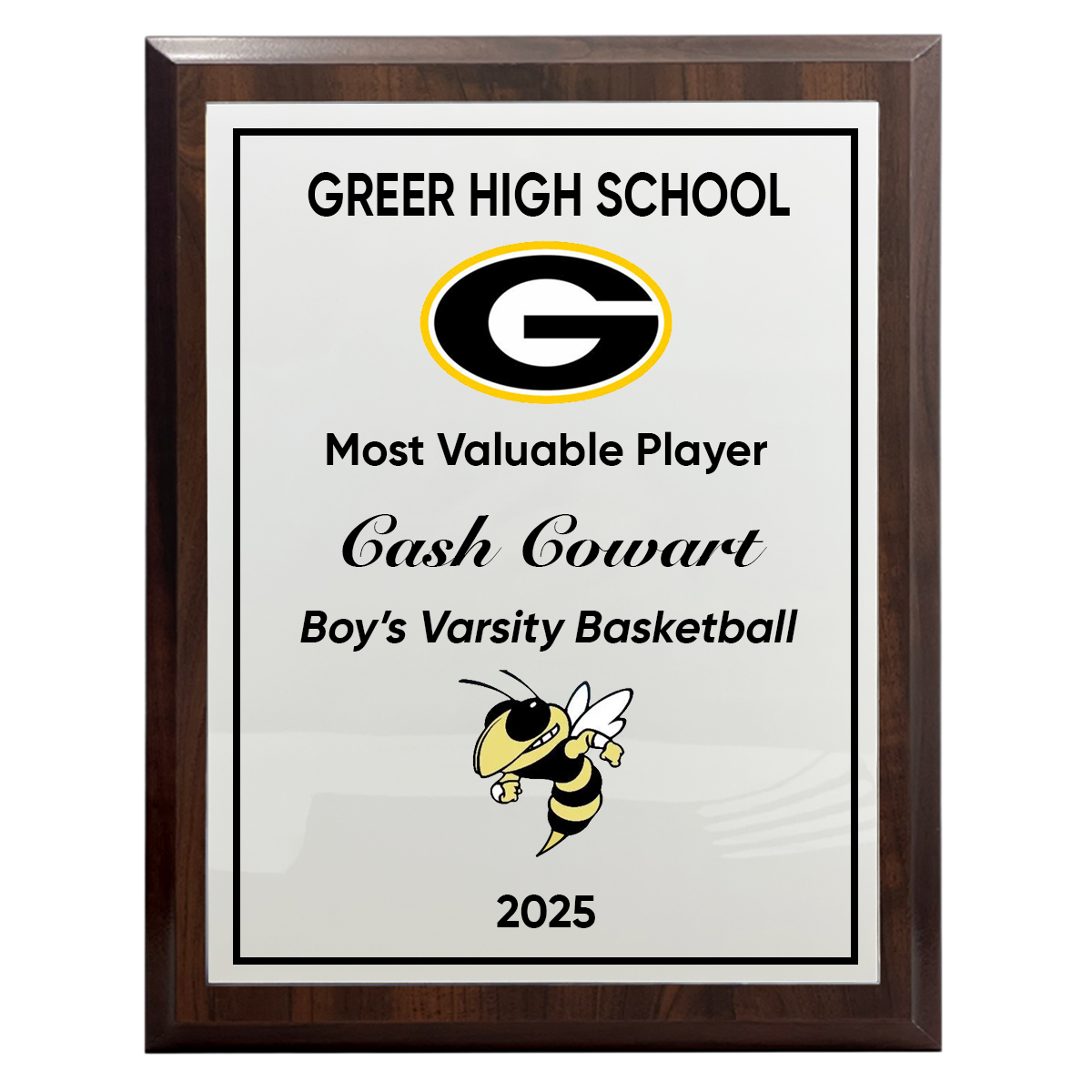 Greer High School Athletics Full Color Plaque