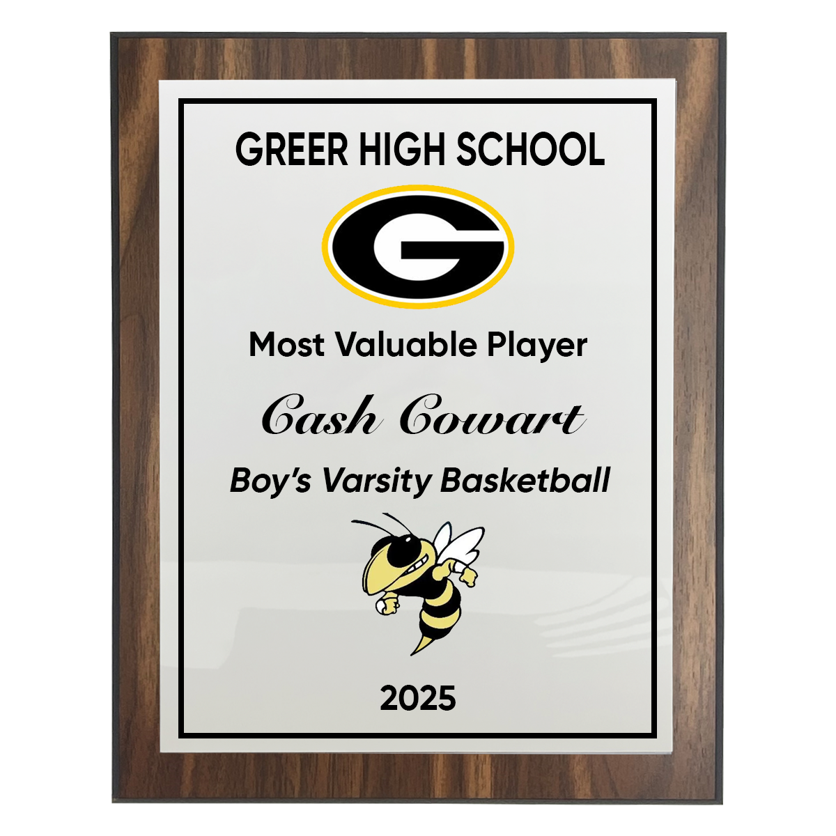 Greer High School Athletics Full Color Plaque