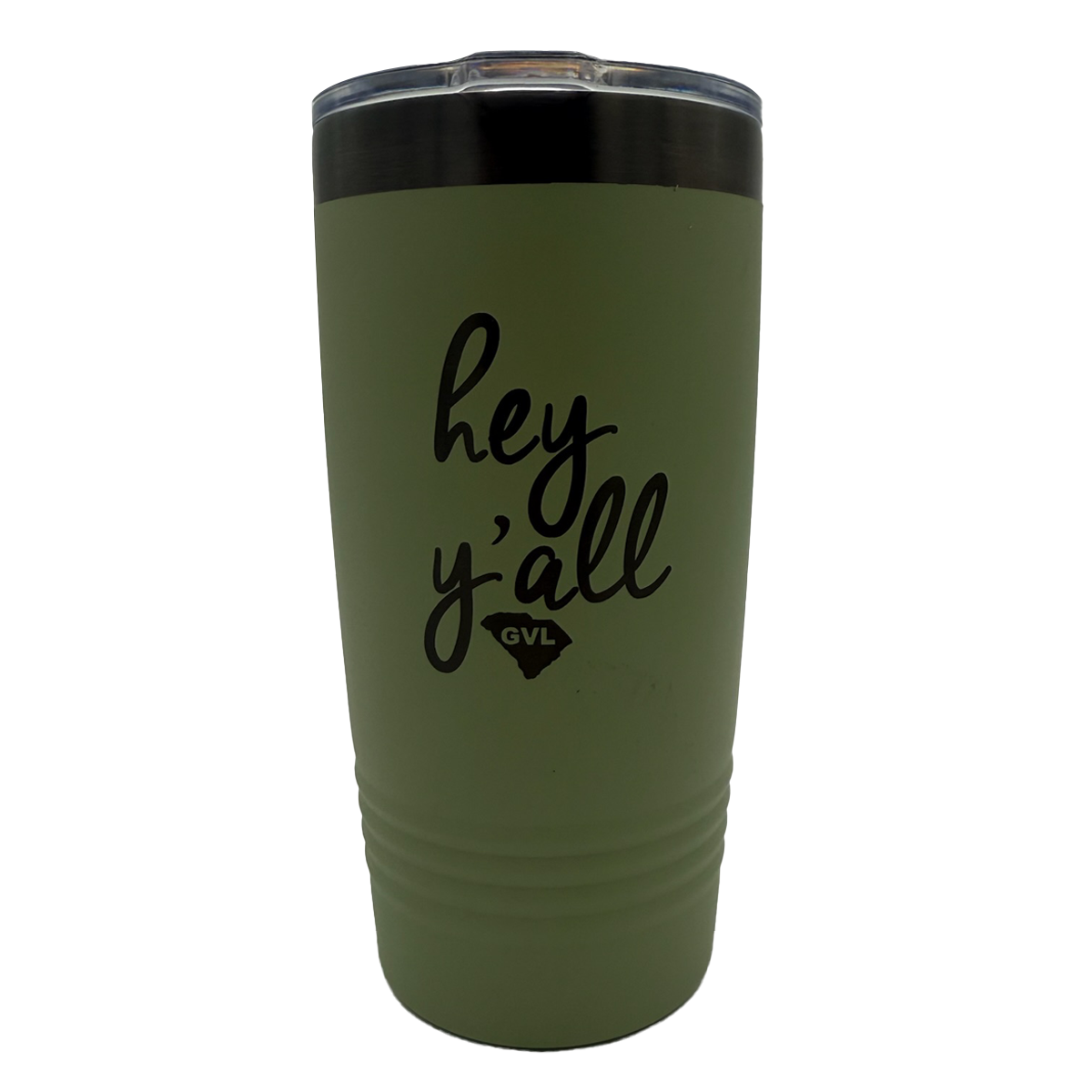 "Hey Y'all" Southern Script Tumbler with Slider Lid