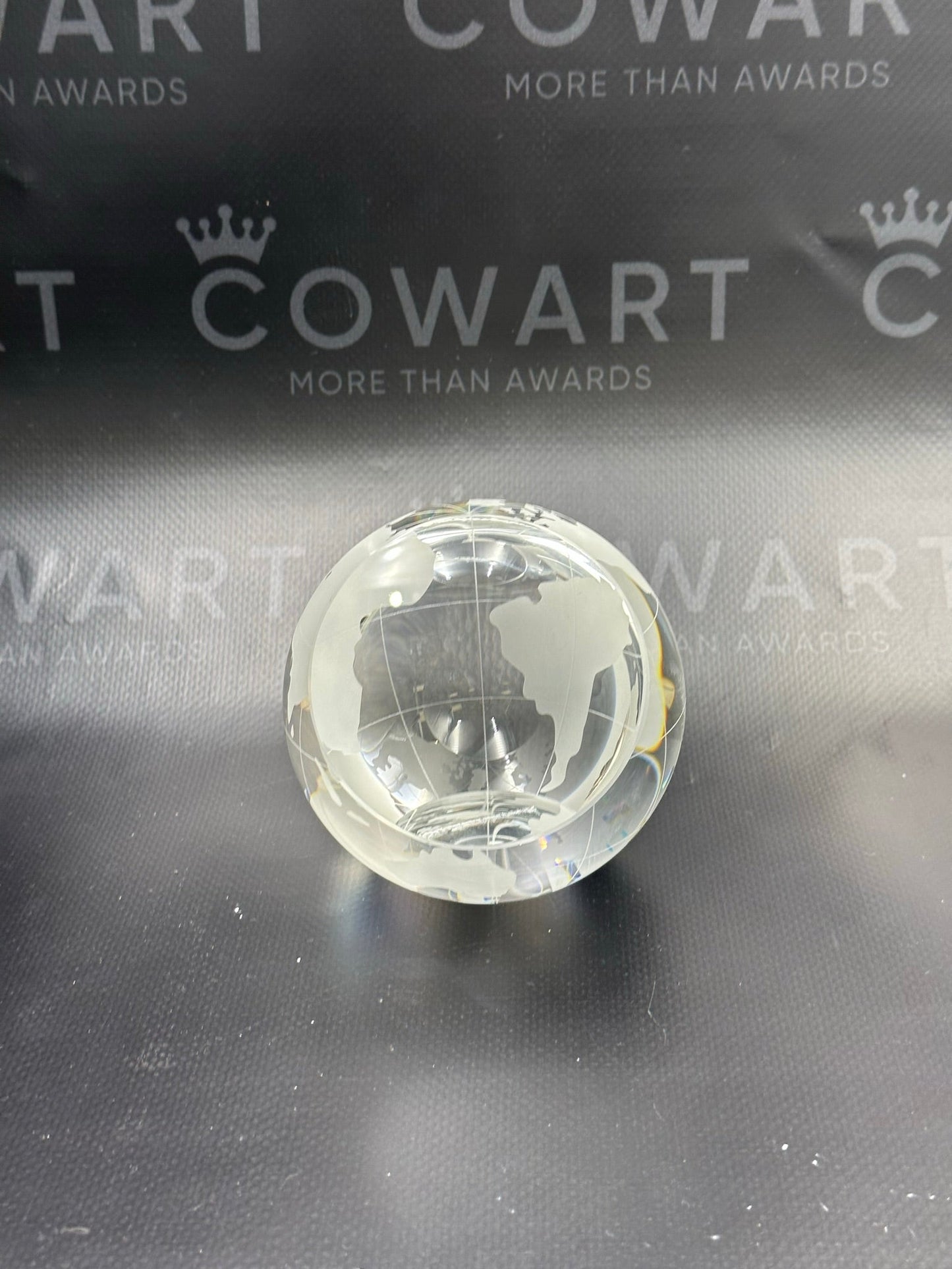 Crystal Globe Paperweight