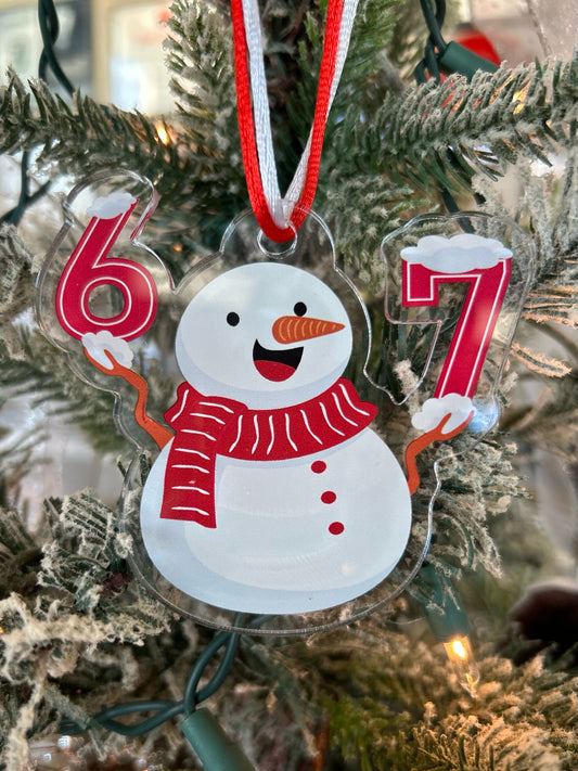 6-7 Snowman Ornament