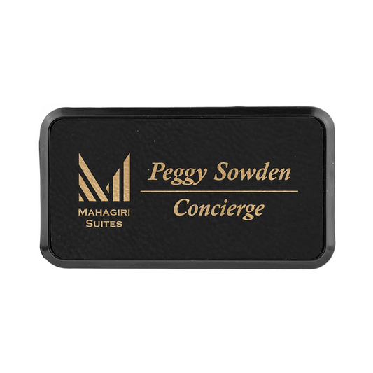 Leatherette Badges