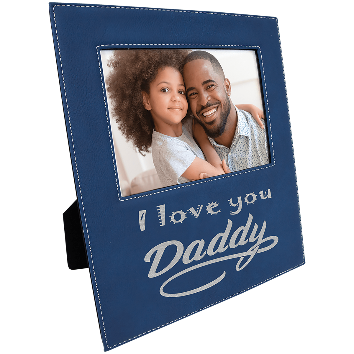 Leatherette Photo Frame with Large Engraving Area