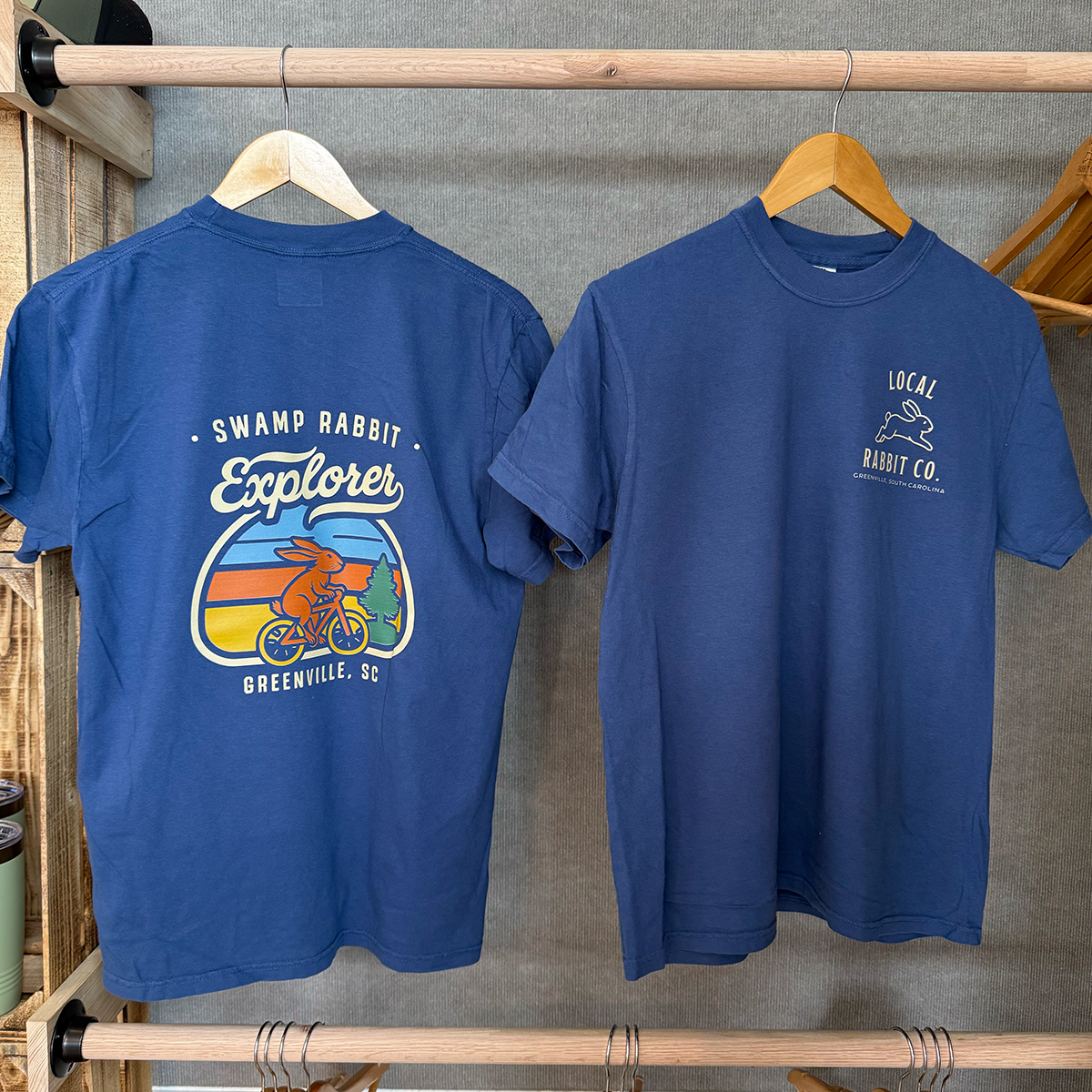 "Swamp Rabbit Explorer" T-Shirt - Greenville Trail Adventure