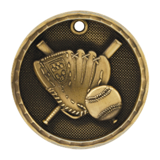 3D Baseball/Softball Medal