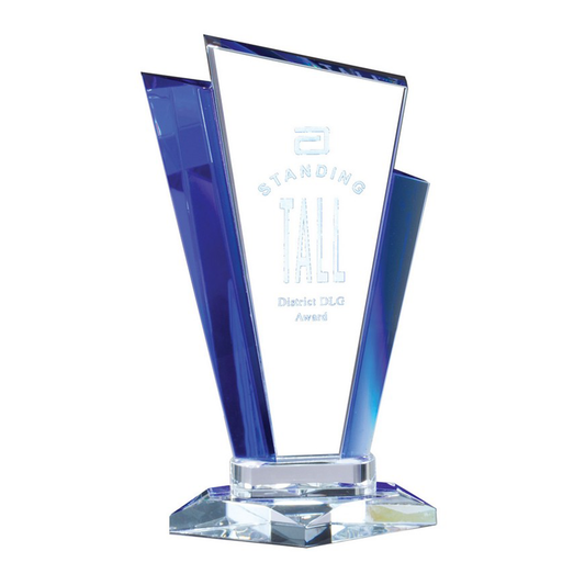 Marquee Blue Accent Glass Award