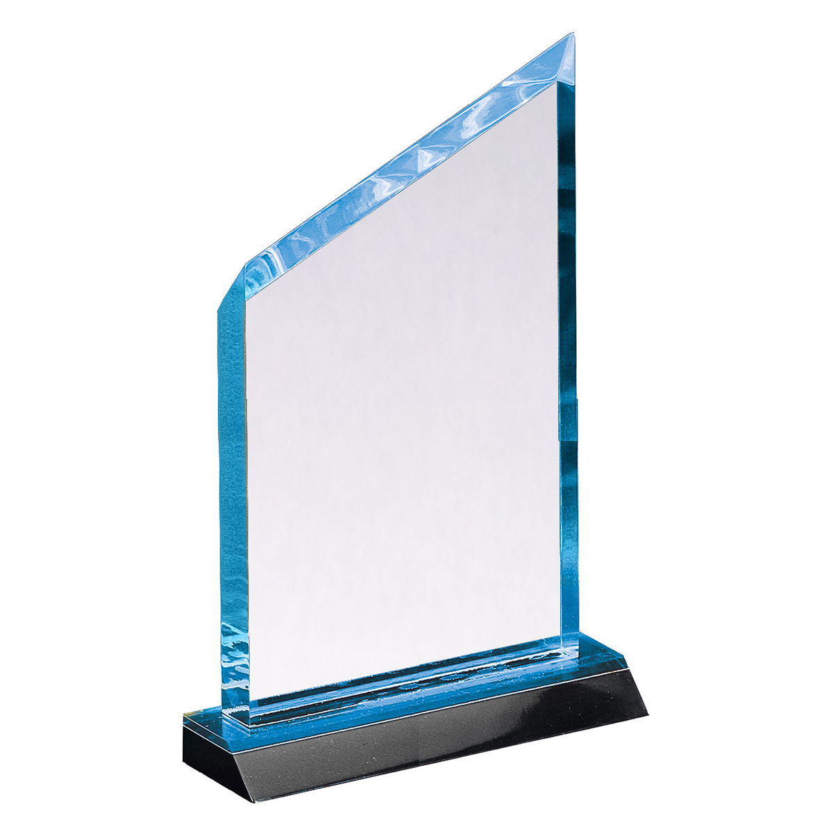 Mirror Series Wedge Acrylic Award in Blue