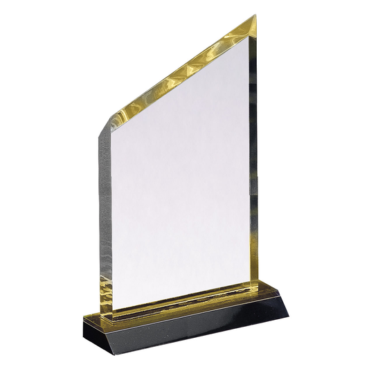Mirror Series Wedge Acrylic Award in Gold