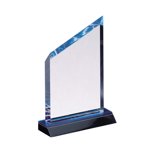 Mirror Series Wedge Acrylic Award in Blue