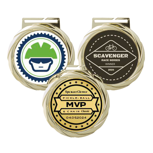 Olympic Style Medal in Gold, Silver and Bronze