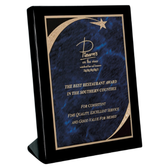 Black Piano Finish Standing Plaque