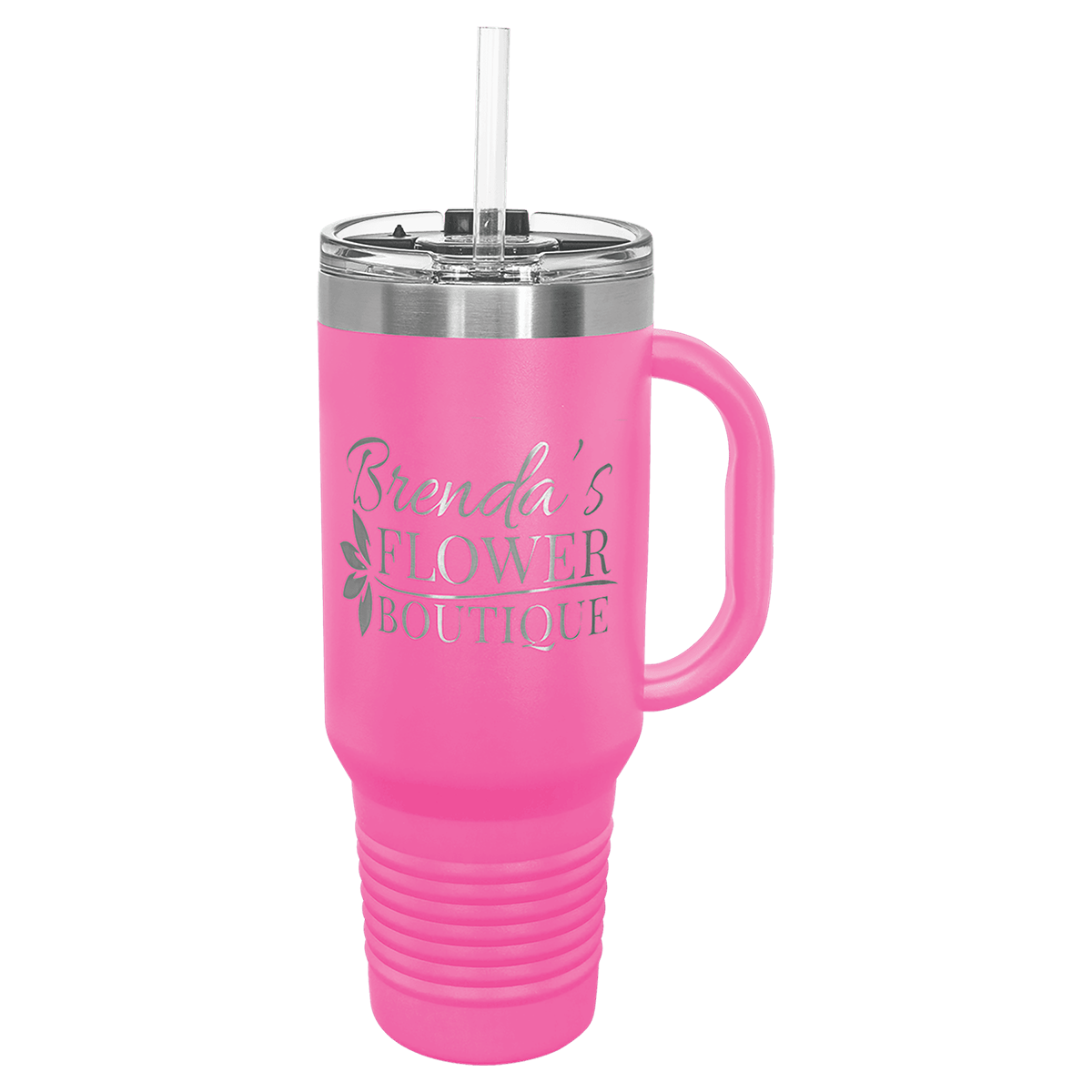 Polar Camel 40 oz. Travel Mug with Handle (Straw Included)