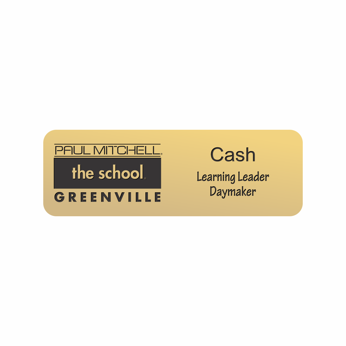 Engraved Badges with Rounded Corners in Multiple Colors and Sizes