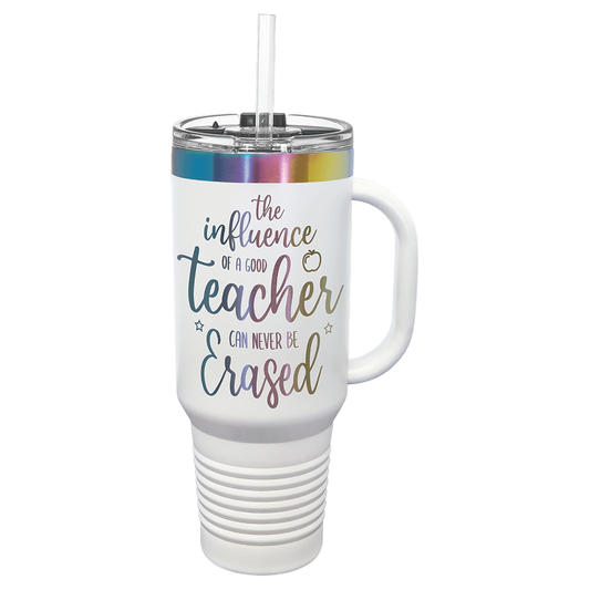 Polar Camel 40 oz. ION-Plated Travel Mug with Handle (Straw Included)