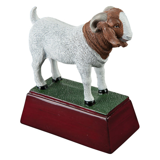 Goat Color Resin Trophy