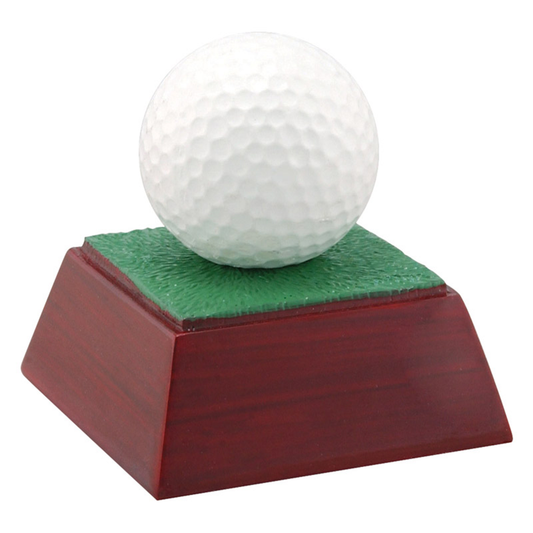 Golf Ball Color Resin Trophy