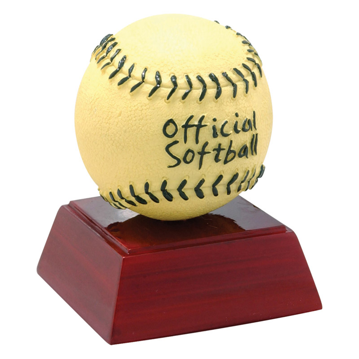 Softball Color Resin Trophy