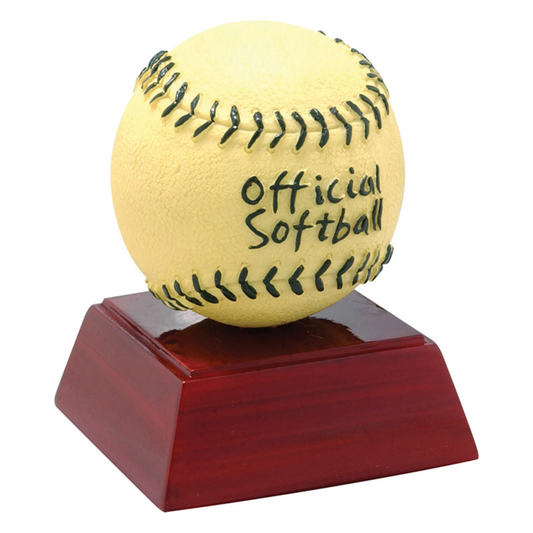 Softball Color Resin Trophy