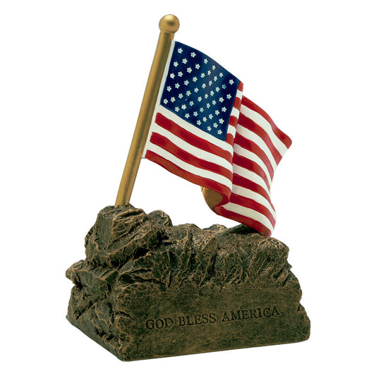 US Flag Color Resin Trophy