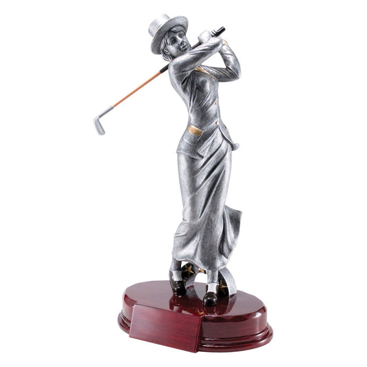 Vintage Golfer Resin Trophy (Female)