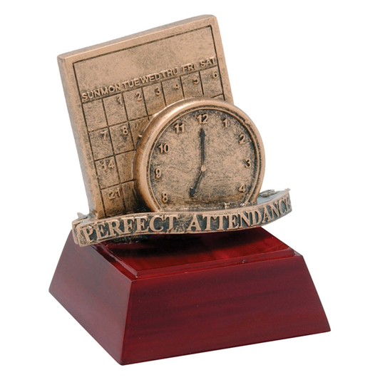 Attendance Bronzed Resin Trophy