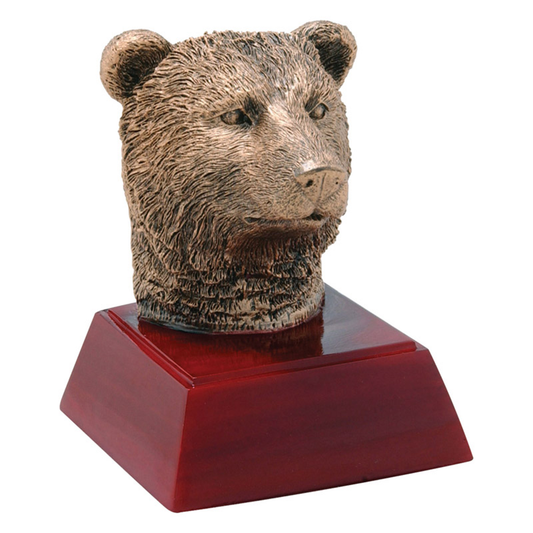Bear Bronzed Resin Trophy
