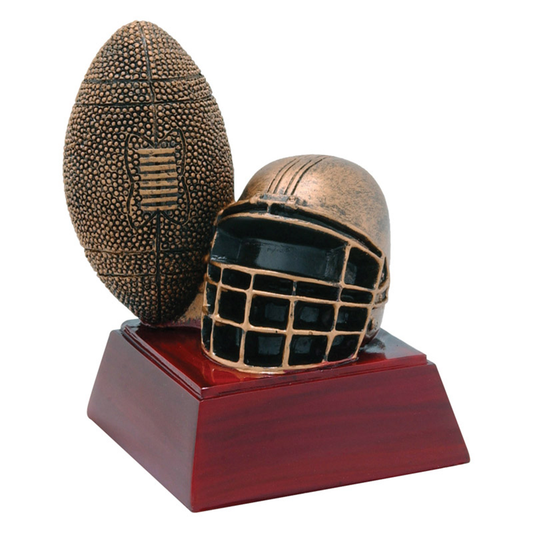 Football Bronzed Resin Trophy