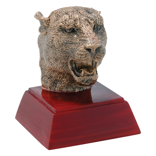 Panther Bronzed Resin Trophy