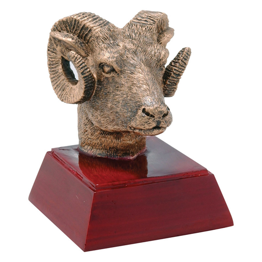 Ram Bronzed Resin Trophy