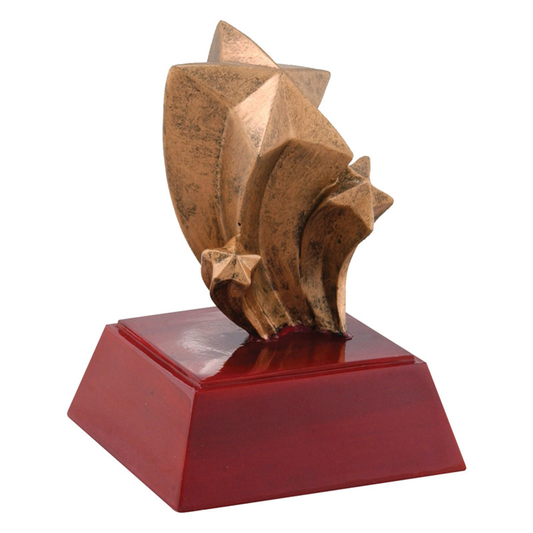 Stars Bronzed Resin Trophy