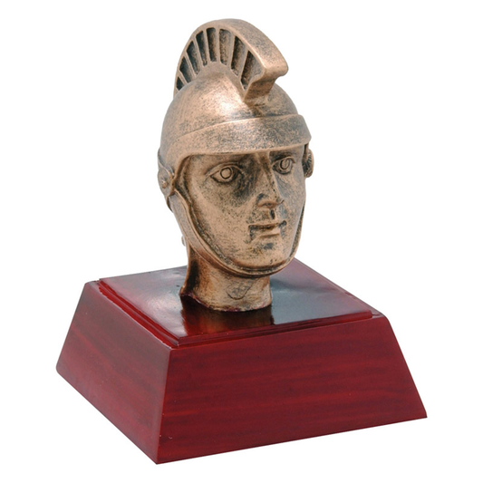 Trojan Bronzed Resin Trophy