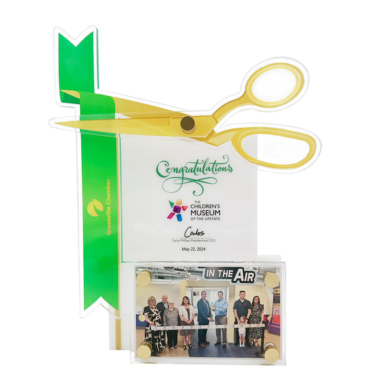 Ribbon Cutting Acrylic Award